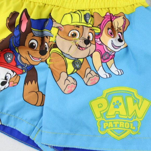 Nickelodeon Paw Patrol Swim Trunks Baby Boys Size 12 Months Blue Yellow UPF 50+ - Picture 2 of 5